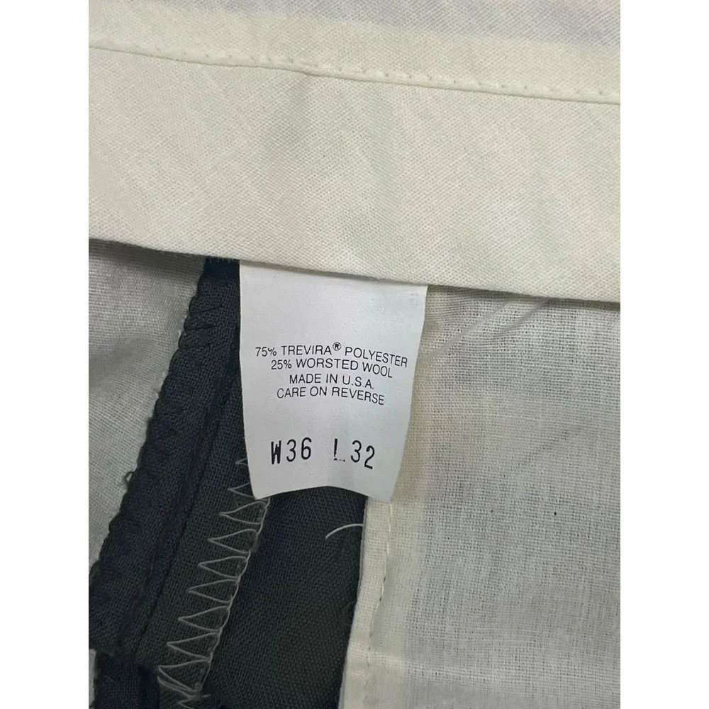 vtg 90s Levis 36x32 Olive Green Dress Pants Trousers High Waisted Pleated USA